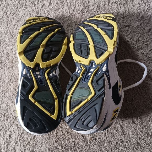 VINTAGE New Balance 854 Athletic Sneakers Men's Size 6 White/Blue/Yellow PRE-OWN - Picture 8 of 8